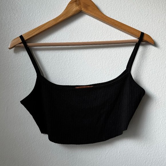 Micro Cropped Ribbed Tank - Large - Picture 1 of 5